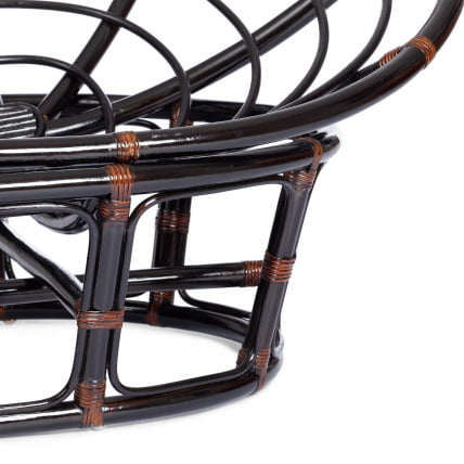 Диван MAMASAN/МАМАСАН 23/02 W /с подушкой/ подушка 182х119 см, 169х102х80 см, Antique brown (античный черно-коричневый), ткань, оранжевый, С 23_13