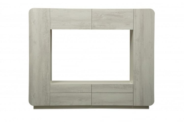 Шкаф многоцелевого назначения Лаванда-2 Белый Бетон пайн_1