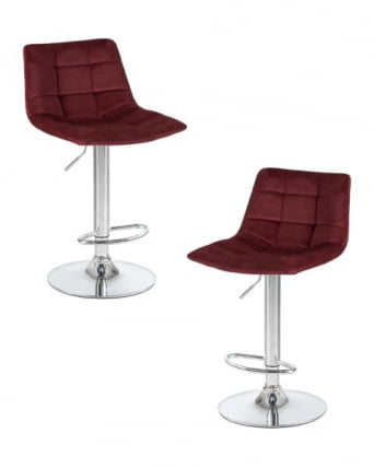 Стул барный DOBRIN TAILOR (винный велюр (MJ9-35)) 2 шт_0