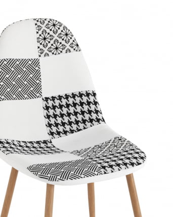 Стул Валенсия SN Пэчворк черно-белый_6