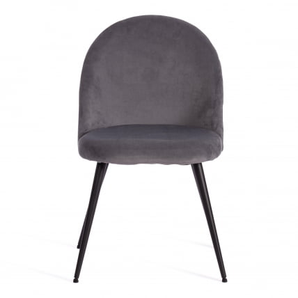 Стул MONRO (mod. 5144) металл/вельвет, 51x56x84 см, серый (HLR 21)/черный_4