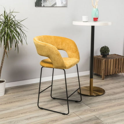 Кресло полубар Hugs желтый/Линк_10