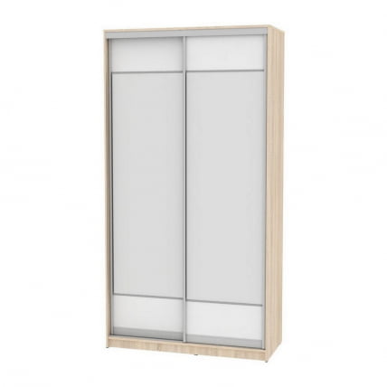 Шкаф-купе B-220х120х60-2(ДСС-Белый-D8D8)_0