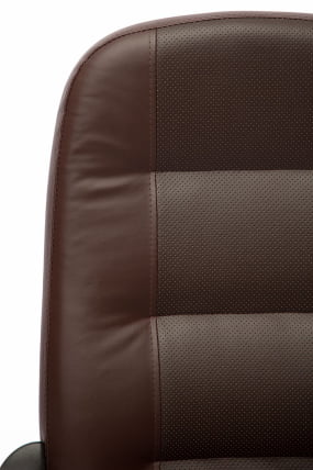 Кресло руководителя Devon (коричневый перфорированный)_4