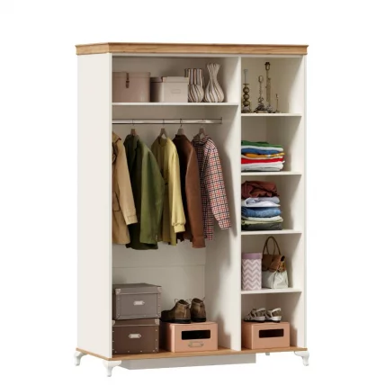 Корпус шкафа трехстворчатого Вилладжио ЛД 680.090.000 Алебастр/Дуб золотой_1