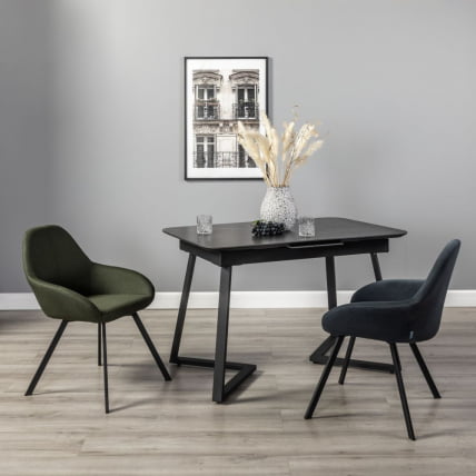 Стол Роналдо раздвиж. 120-160 Темный мрамор/Бабочка_9