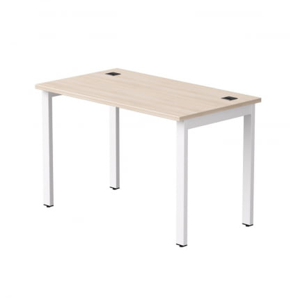 Стол прямой на металлокаркасе, опоры 45 гр Everprof EVO 254S002 Дуб Соната Белый_0