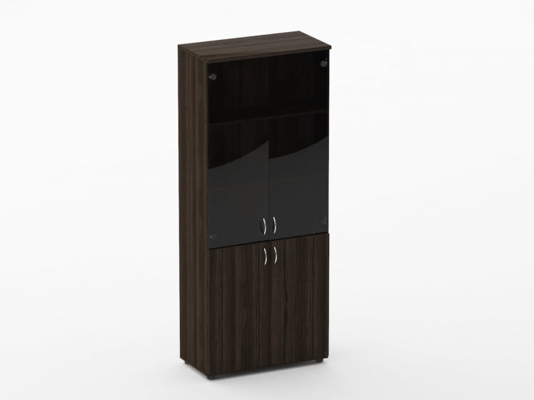 Шкаф высокий со стеклом Twin 16.16.131 Дуб светлый_0