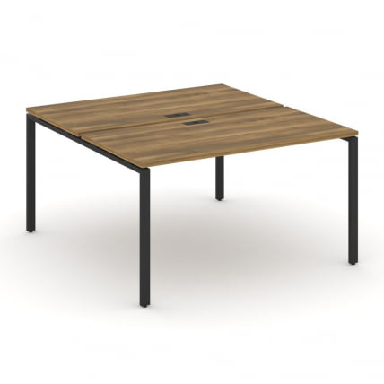 Рабочая станция двухсторонняя на 2 места CONCEPT CN.DRS-003 Сандал Янтарный Черный_0