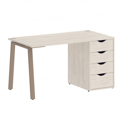 Стол письменный HOME OFFICE VR.SP-3-138.4.A Денвер Светлый/Мокко металл_0