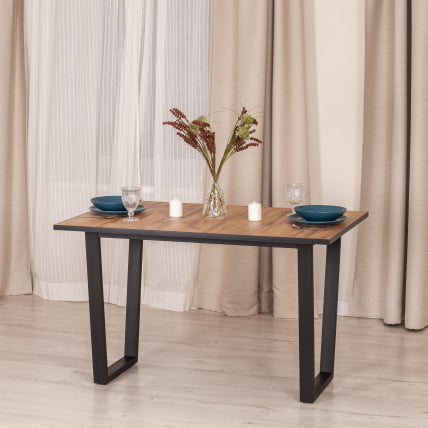 Стол COSTA ЛДСП/HPL/металл, 120 х 80 х 75 см, Северная сосна/черный_4