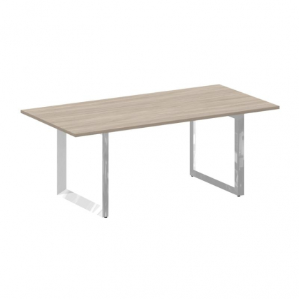 Стол переговорный О-обр. м/к Оникс Директ Люкс М-О.МО-ПРГ-19 Дуб Аттик/Нержавеющая Сталь/Хром 1980*9 / M-O.MO-PRG-19_0