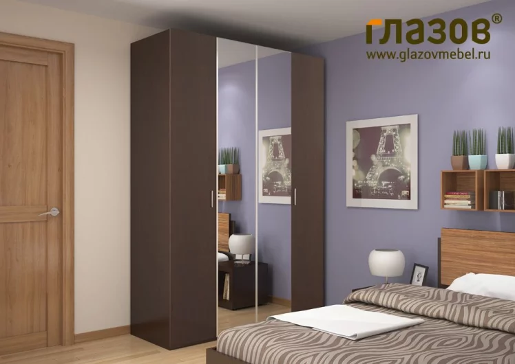 Шкаф для одежды и белья 555 Венге_0