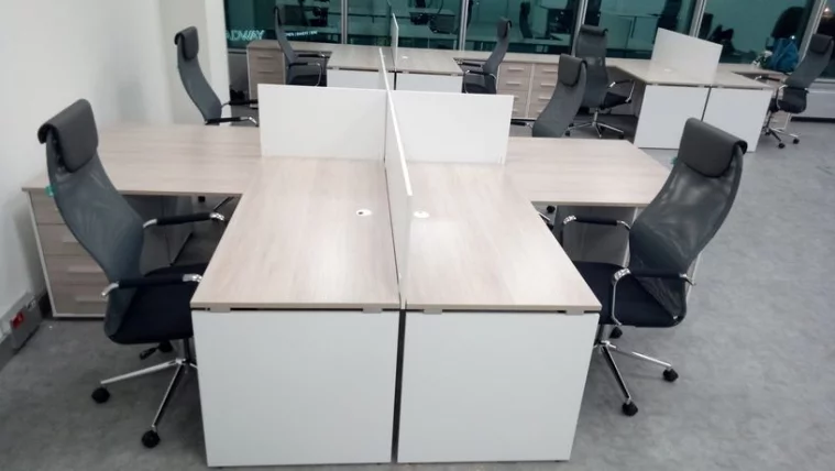 Стол прямой Deka ЛДСП каркас 75.07.16 Дуб Сантана светлый/Белый_8