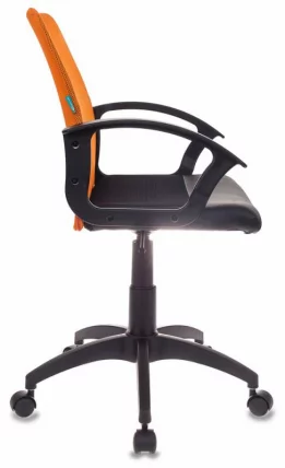 Офисное кресло Бюрократ CH-590 OR/BLACK Оранжевый Черный спинка сетка_2