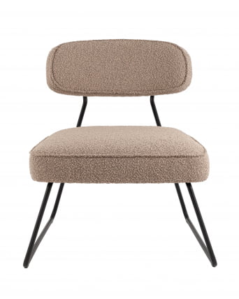 Кресло лаунж Кате букле бежевый / Kate_1