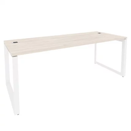 Стол рабочий руководителя на О-образном м/к ONIX O.MO-SRR-6.8 Денвер Светлый/Белый_0