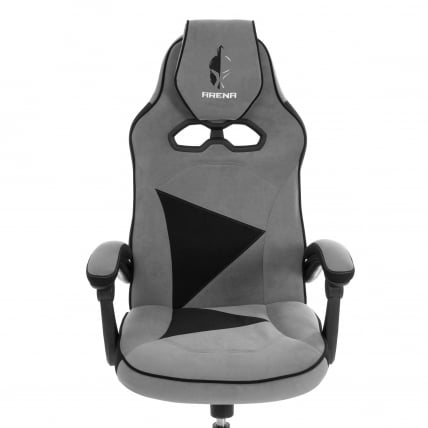 Кресло Arena metalBL велюр, серый/черный, 29/35_6