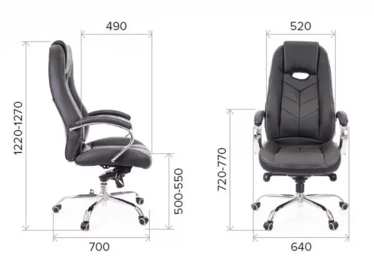 Кресло руководителя Drift M экокожа Черный_4