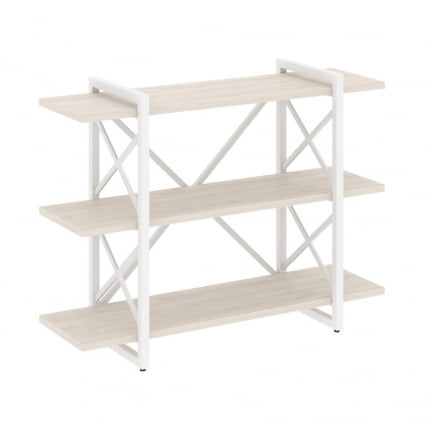 Стеллаж на регулируемых опорах - 3 полки LOFT VR.L-MST.O-3.8V Металл белый Денвер светлый_0