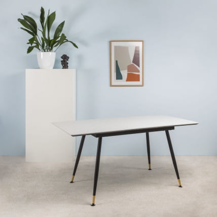 Стол раздвижной Месси 140-180 Мрамор бьянко_5