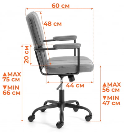 Кресло ALPHA иск. кожа, Brown (коричневый)_14