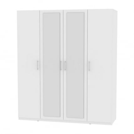 Шкаф распашный R-198х180х60-1-M(Белый)_0