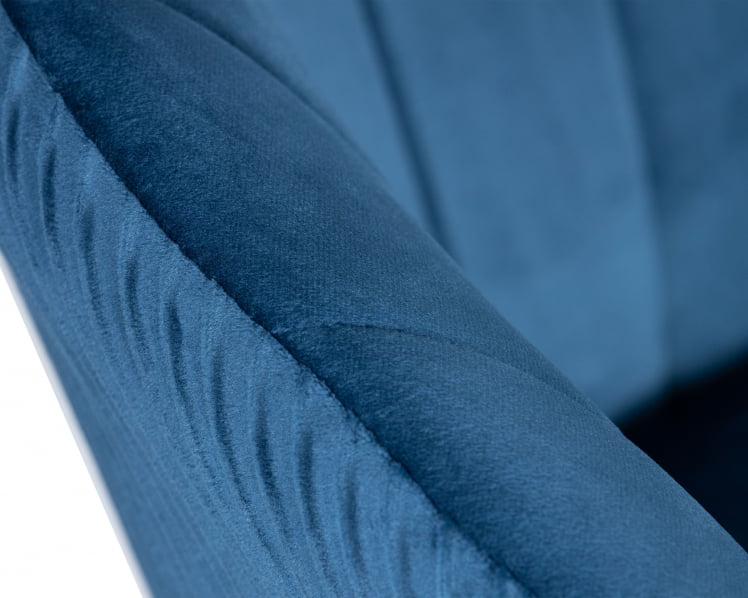 Кресло дизайнерское DOBRIN EDISON BLACK (синий велюр (1922-20))_7