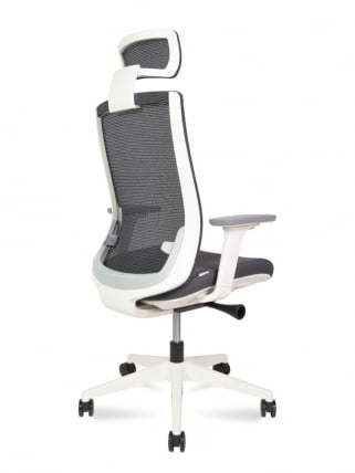 Кресло руководителя RUBY white frame Черный_3