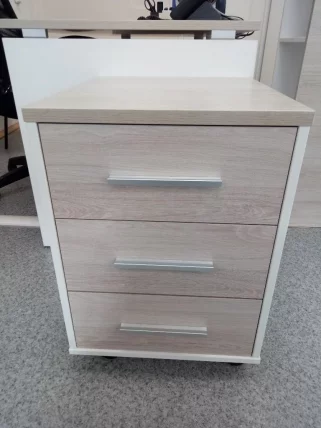 Тумба подкатная Deka 9.05.01 Дуб Сантана светлый/Белый_11