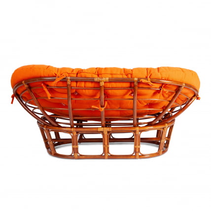 Диван MAMASAN/МАМАСАН 23/02 W /с подушкой/ подушка 182х119 см, 169х102х80 см, Cognac (коньяк), ткань, оранжевый, С 23_3