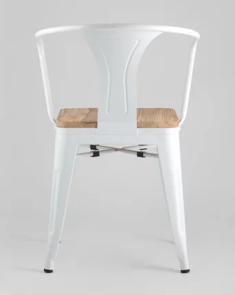 Стул с подлокотниками ТОЛИКС АРМ ВООД Белый / TOLIX ARM WOOD_5