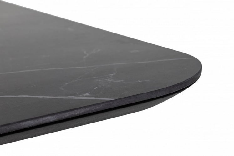 Стол Роналдо раздвиж. 120-160 Темный мрамор/Бабочка_1