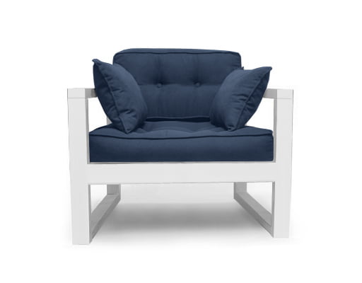 Диван одноместный DEmoku Д-1 небесно-голубой_белый_0