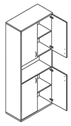 Шкаф СТ-1.5 Венге/металлик_1