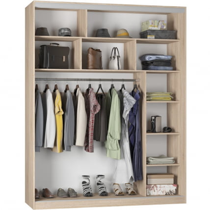 Шкаф-купе B-230х180х60-1(ЯШС-D8D8D8)_1