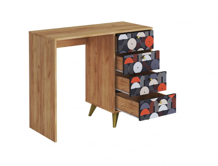 Стол письменный СП-006 дуб крафт золотой/VINIL_1