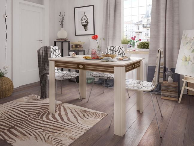 Обеденный стол Гермес 1 Ясень Шимо светлый / темный_2