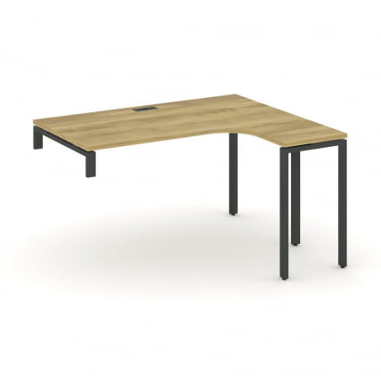 Стол-надставка на опорную тумбу (правый) CONCEPT CN.OSAN-003(R) Дуб Винченцо Антрацит_0