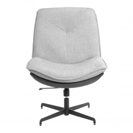 Кресло лаунж Cosmo велюр/букле (HYP)/экокожа, светло-серый/графит_4