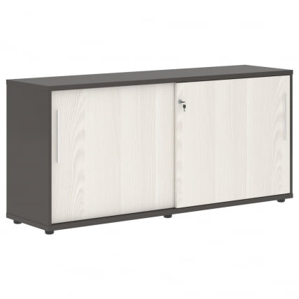 Шкаф с дверьми-купе EDIS ELC 1643 Ясень Траун Белый Мокко_0