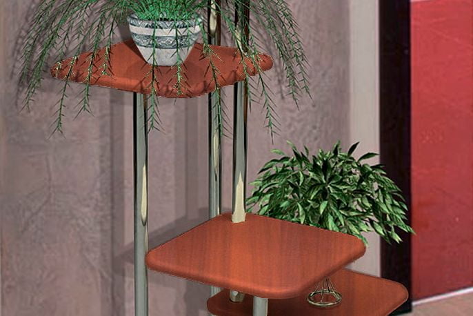 Подставка под цветы В-3 (Итальянский орех)_1