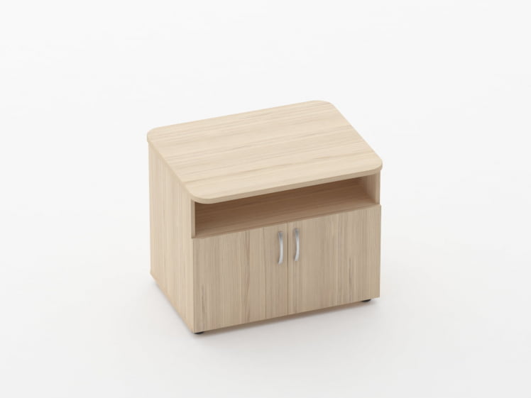 Тумба под оргтехнику Glassy 3.16.10 Дуб молочный_0