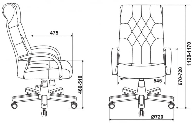 Кресло руководителя Бюрократ T-9928WALNUT Fabric зеленый Italia Green_9