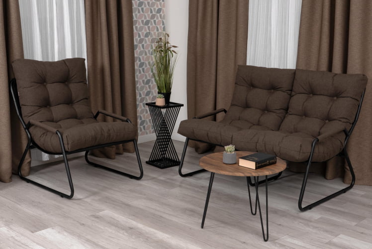 Диван Ergo/Эрго рогожка, коричневый, 3М7-147_12