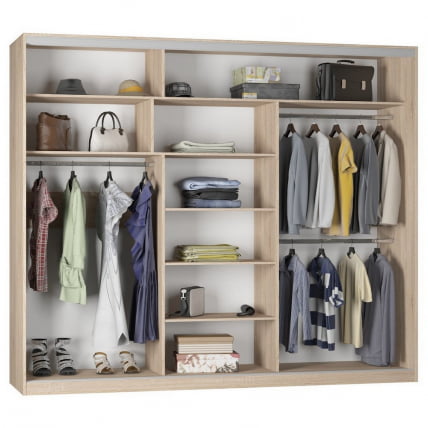 Шкаф-купе Б-230х270х60-3(ЯАС-Д7Д7Д7) / B-230х270х60-3(ЯАС-D7D7D7)_1