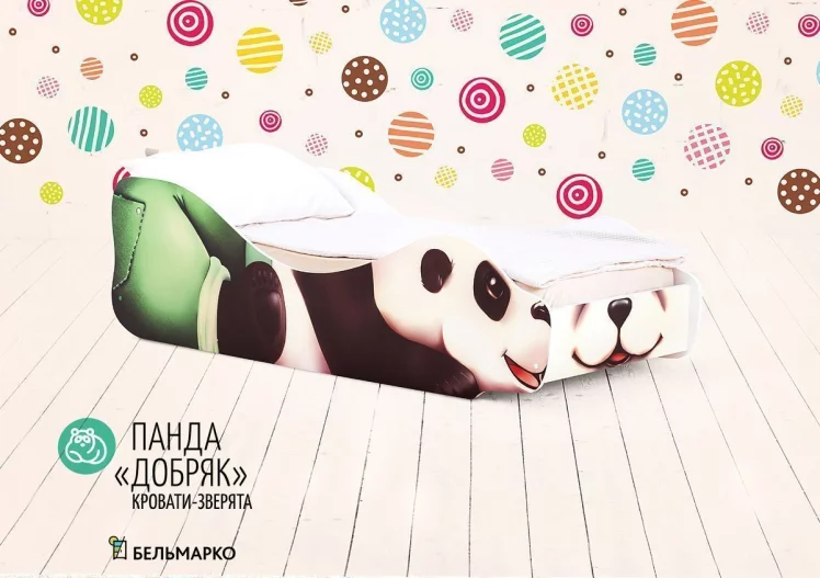 Детская кровать Панда Добряк_0
