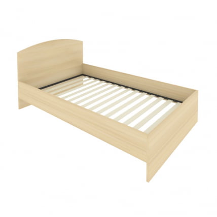 Кровать с ортопедическим основанием и изголовьем LIGHT С-КИ-120 Акация Лорка_0