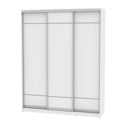 Шкаф-купе B-220х180х60-3(Белый-D7D7D7)_0