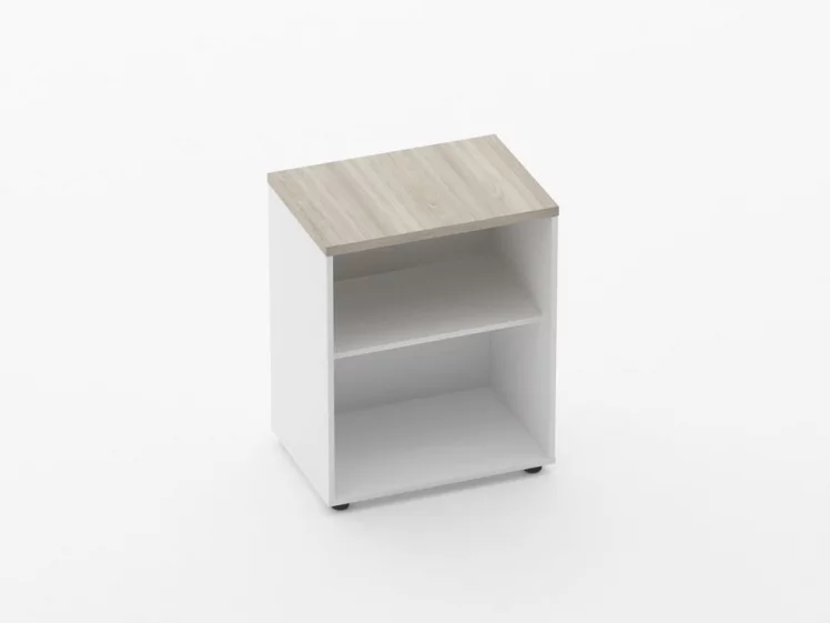 Тумба открытая Deka 9.01.06 Дуб Сантана светлый/Белый_0